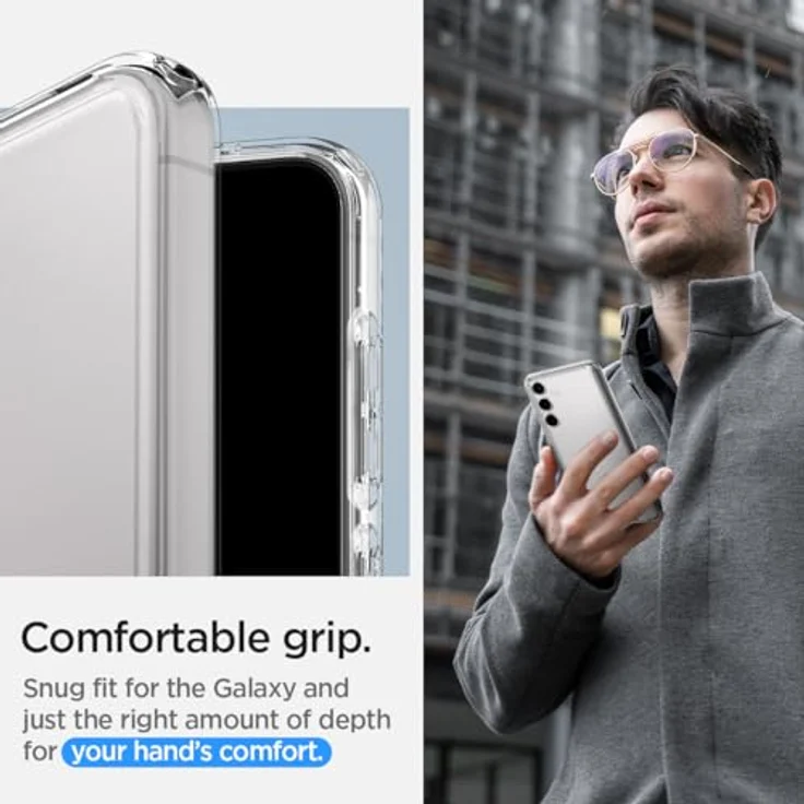 Spigen Ultra Hybrid Hülle Kompatibel mit Samsung Galaxy S24 Plus -Crystal Clear – Bild 5