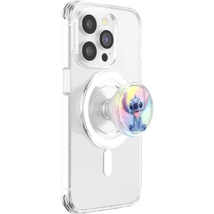 PopSockets Telefongriff PopGrip, expandierender Ständer, Disney Stitch Dreamscape, farbiger Tidepool Desig – Bild 1