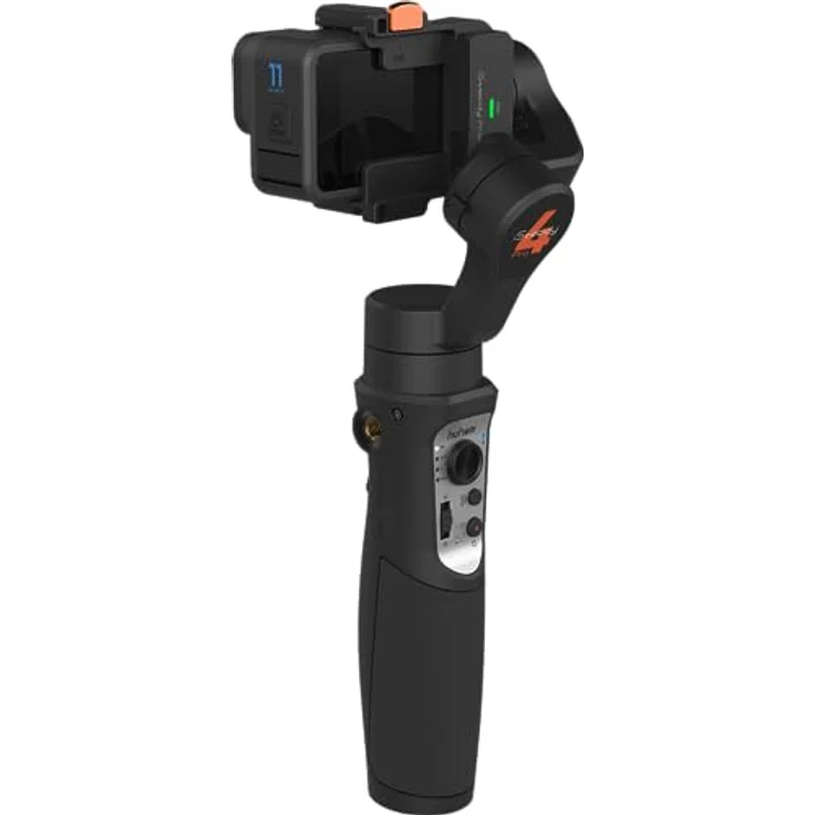 Hohem iSteady Pro4, 3-Achsen Action Camera Gimbal mit iSteady-5.0-Stabilisierung, IPX4 Spritzschutz, 14 Std. Laufzeit, Bluetooth-Kamerasteuerung, schwarz – Bild 2