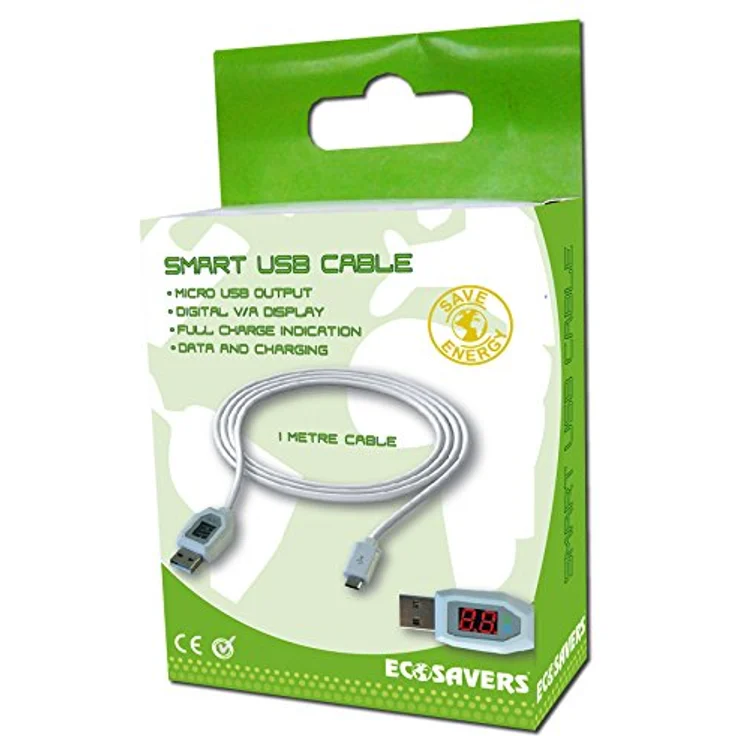 EcoSavers Smart USB Kabel mit Micro USB Ausgang, Energiesparen und Spannungsanzeige – Bild 4
