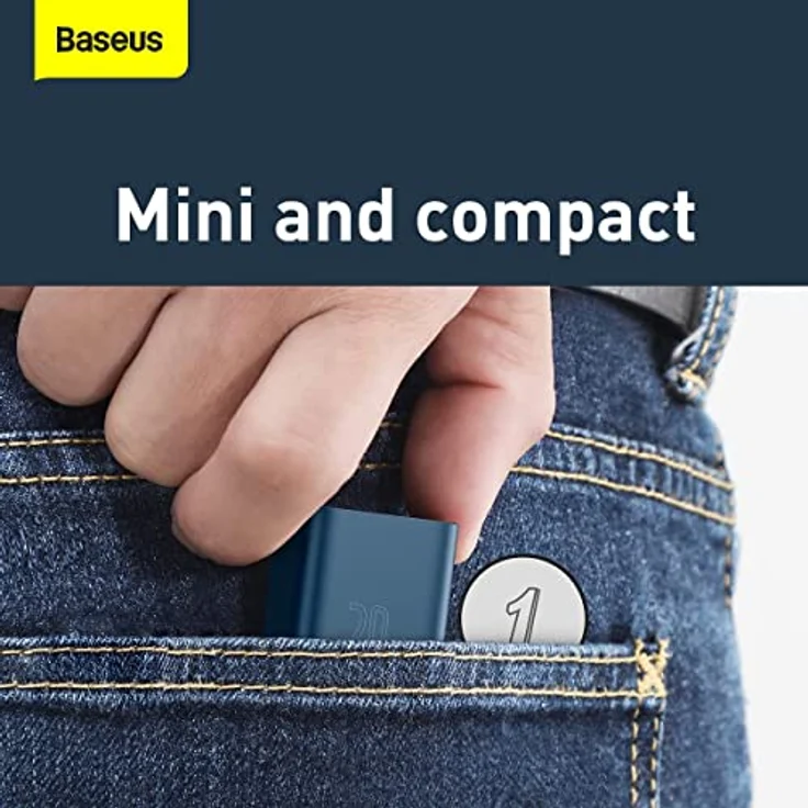 Baseus Super Si Quick Charger 1C 20W mit USB-C Kabel für Lightning 1m (blau) - Schnellladegerät mit 20W Power Delivery – Bild 11