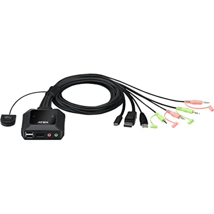 ATEN Adap KVM Switch 2P USB-C DP CS52DP