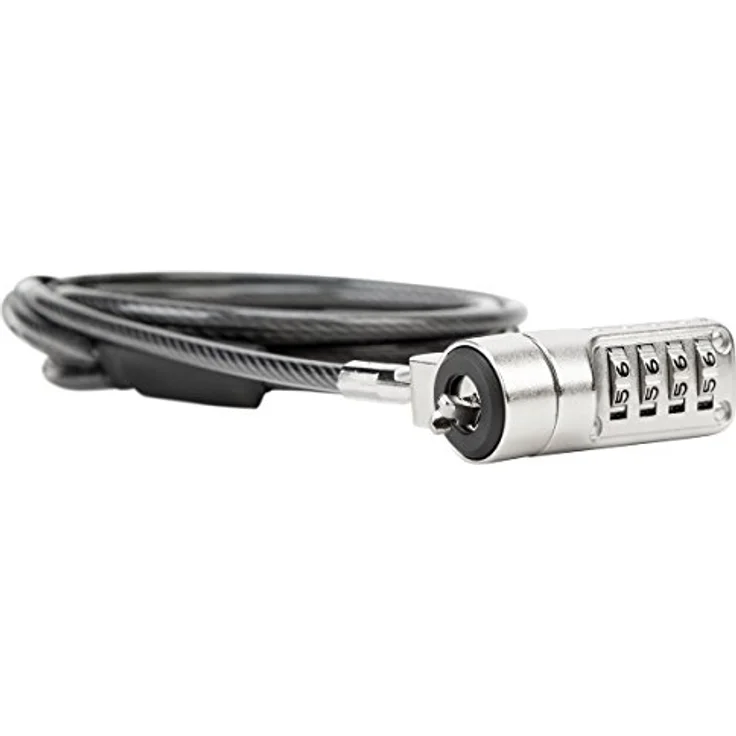 Targus Laptop Schloss ASP66GLX-S, Zahlenschloss mit 2 m langem galvanisiertem Stahlkabel für sichere Befestigung – Bild 4