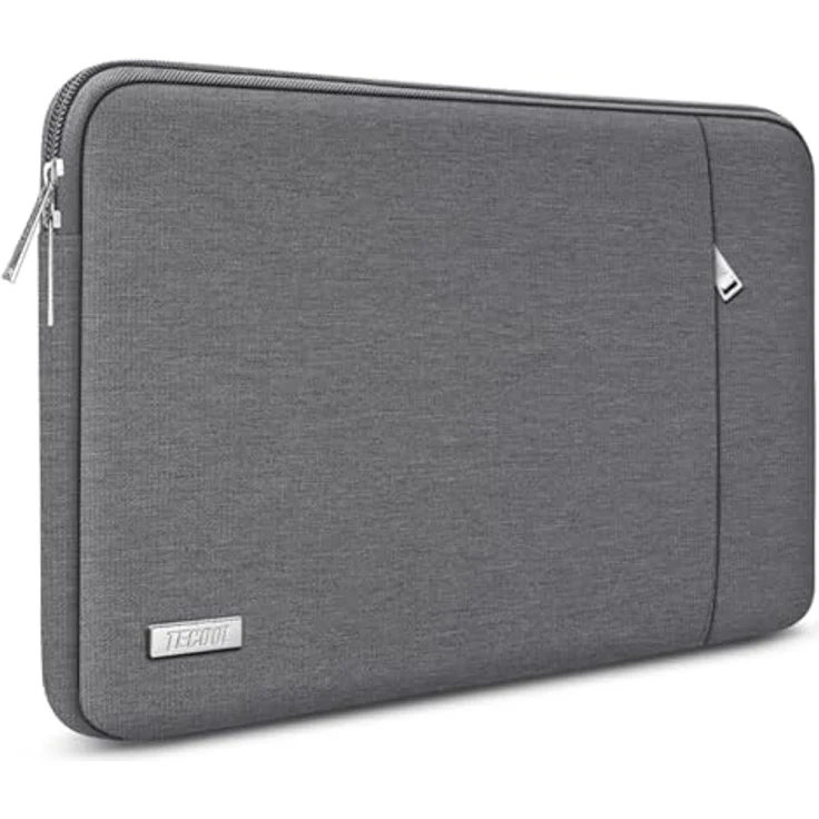 TECOOL Laptop Tasche Hülle für 12,3-13" Geräte, wasserdicht, mit 8 mm Polsterung, für Surface Pro und MacBook Air/Pro, dunkelgrau – Bild 1