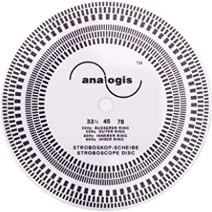 Stroboskopscheibe für Plattenspieler analogis Perfect Pitch