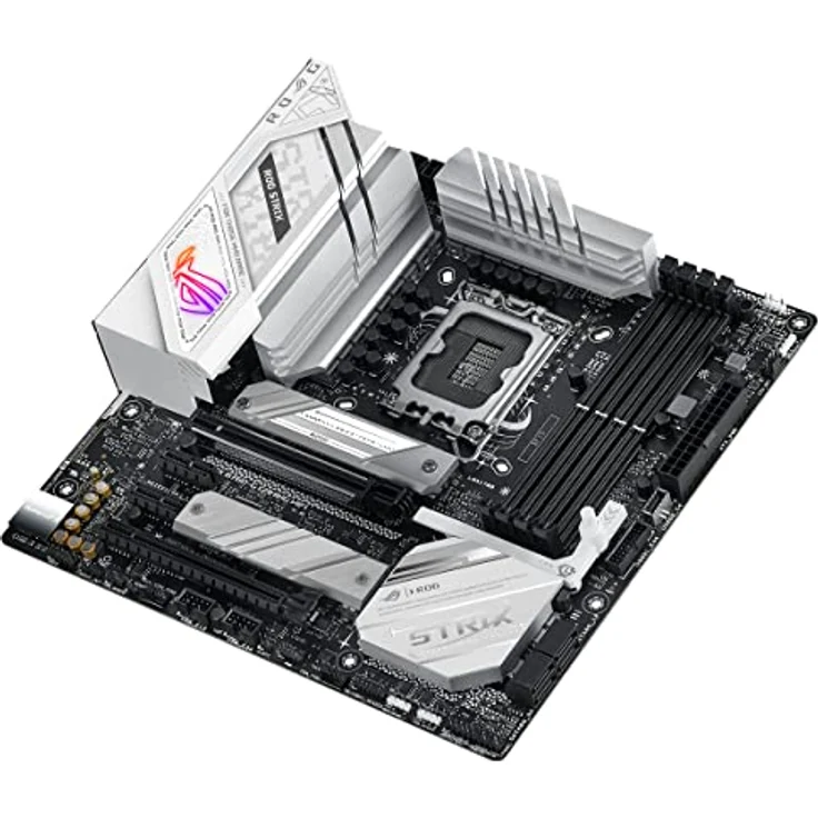 ASUS ROG STRIX B760-G GAMING WIFI Mainboard Sockel Intel LGA 1700 (Intel B760, mATX, DDR5 Speicher, PCIe 5.0, WiFi 6E, 2x PCIe 4.0 M.2, Aura Sync) weiß – Bild 5