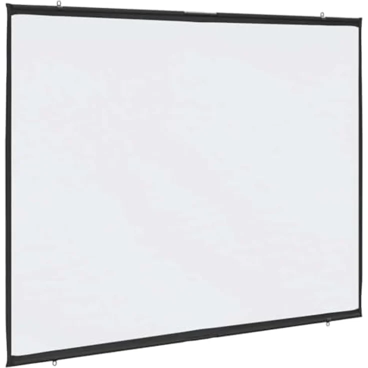 vidaXL Beamer Leinwand 90 Zoll 4:3, Wandhängend, Projektionswand aus 100% Polyester, für Heimkino und Präsentationen – Bild 1