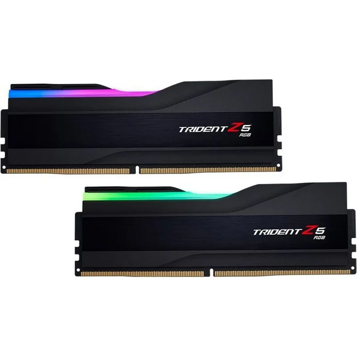 G.Skill DIMM 64 GB DDR5-6400 (2x 32 GB) Dual-Kit Arbeitsspeicher, Trident Z5 RGB Serie, individuell einstellbare RGB-LED-Beleuchtung – Bild 1