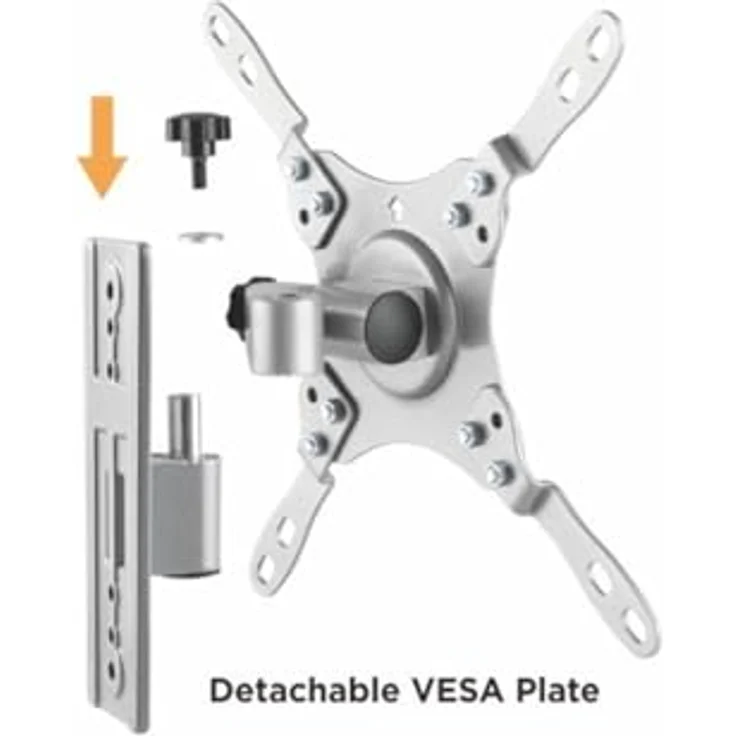 goobay TV Wandhalterung für Wohnwagen, schwenkbar & neigbar, max. 15kg, 13-43 Zoll, VESA 200x200mm kompatibel, für Samsung, Sony, Philips, inkl. Montagematerial und Wasserwaage, Modell 71987 – Bild 5
