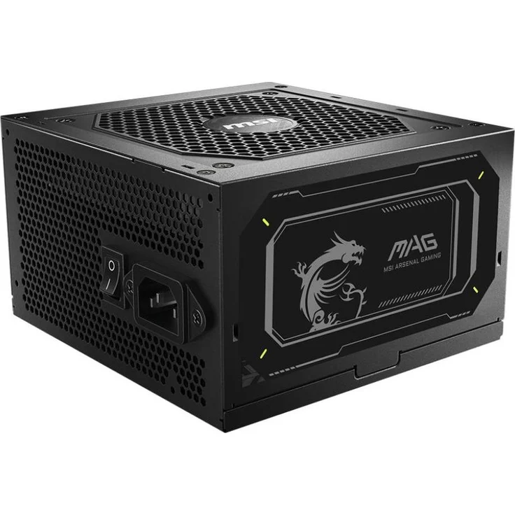 MSI MAG A750GL PCIE5 II, 750 W PC-Netzteil, 80 PLUS Gold, vollmodular, aktive Kühlung, Schwarz – Bild 1