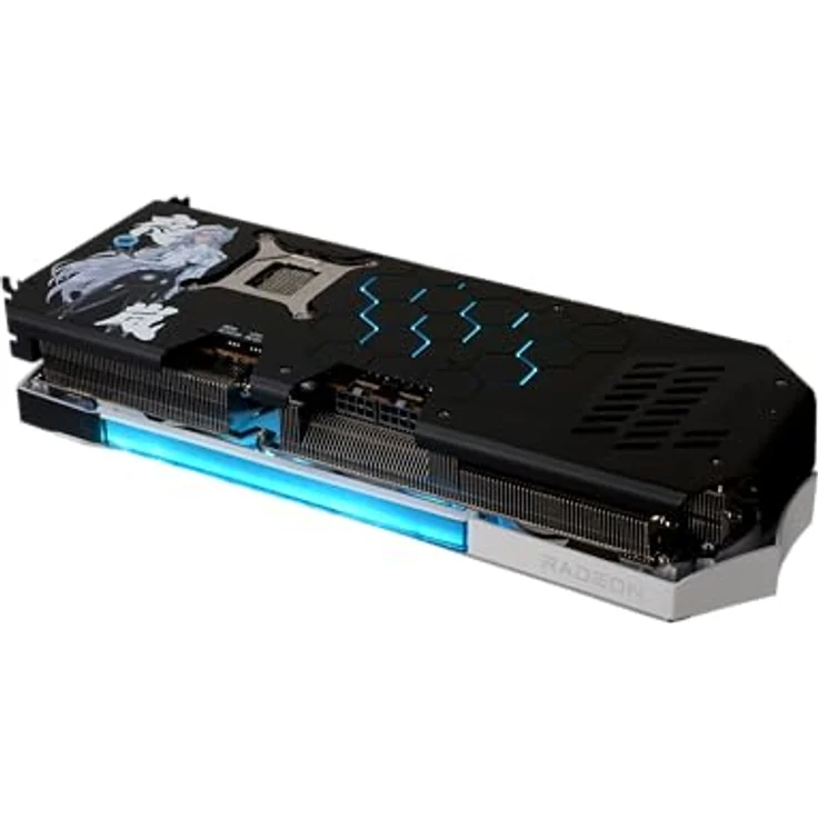 Powercolor Radeon RX 9070 XT Hellhound REVA, Grafikkarte mit 16GB GDDR6-VRAM, 3 Lüfter-Kühlsystem, HDMI 2.1 und DisplayPort 2.1 – Bild 6