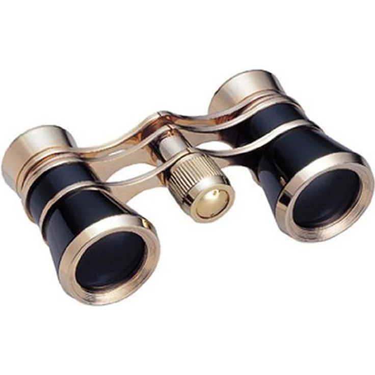 Konus Opernglas Opera-45 3x25, Fernglas in Schwarz/Gold mit 3-fach Vergrößerung