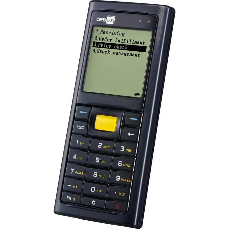 Cipherlab CPT-8200-C, Barcode-Scanner für 1D-Barcodes, schwarz, mit Laserscanner, 4 MB RAM, 8 MB Flash, Bluetooth und WLAN