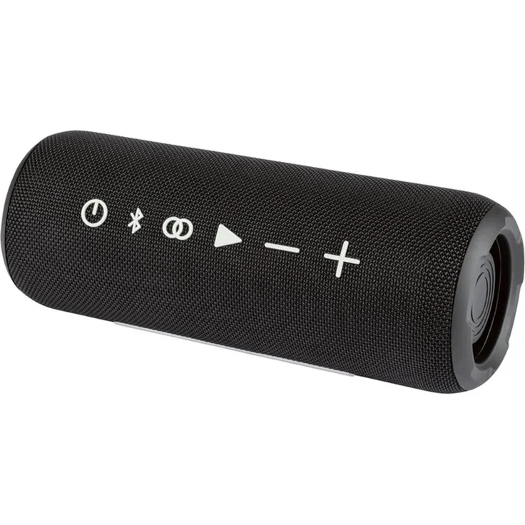 SilverCrest Bluetooth®-Lautsprecher »Rhythm Blast« 2x 15 W RMS, PartyPlay Funktion, Integrierte Powerbank, Wasserdicht nach IPX7-Standard, Bluetooth® 5.3, Maße: ca. 26,5 x 10,2 x 9,8 cm, schwarz