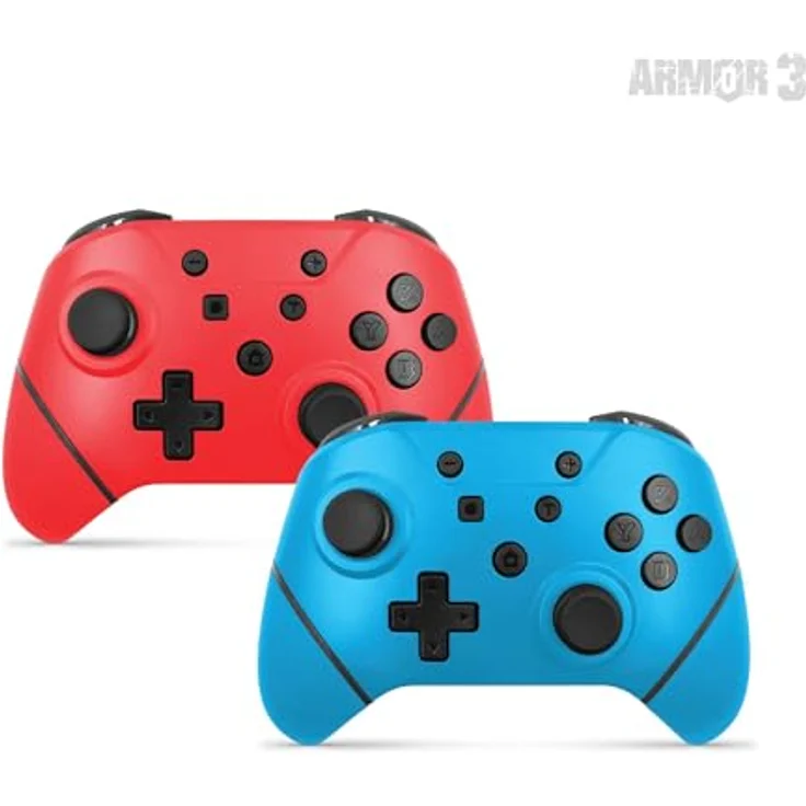 Hyperkin Armor3 NuChamp Wireless Controller Doppelpack, 2in1-blue/red mit Motion Controls und anpassbaren Pro Paddle Tasten – Bild 2