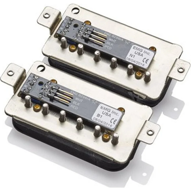EMG Fat 55 Set Black, Aktives Humbucker Tonabnehmer Set mit Alnico Magneten und Solderless Installation – Bild 3