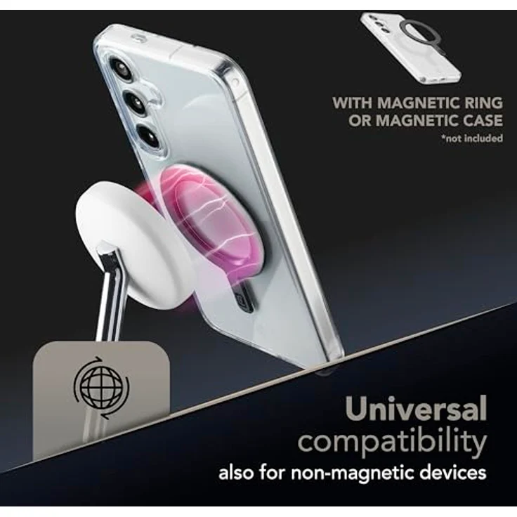 Cellularline MAG Duo, Magnetisches Wireless-Ladegerät 25W 2-IN-1, Qi2.2-zertifiziert, Weiß – Bild 4