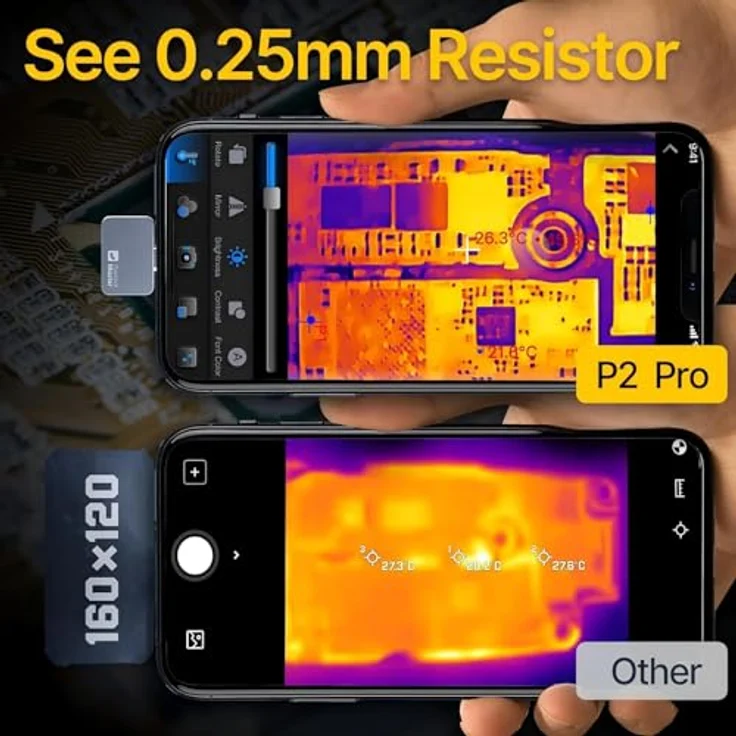 THERMAL MASTER P2 Pro, USB-C Mini-Wärmebildkamera mit präziser Linse und robuster Bauweise, lila – Bild 4