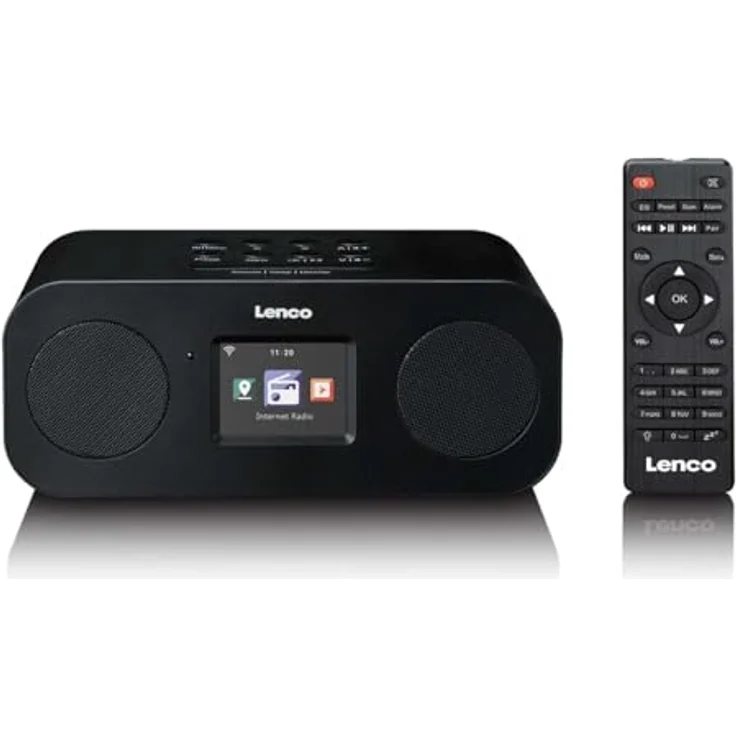 Lenco DIR-121 Stereo-Internetradio, DAB+, FM, Bluetooth® 5.3, 2,4" TFT-Farbdisplay, 2 x 3W RMS, WLAN, Wecker, Sleep Timer – Bild 1