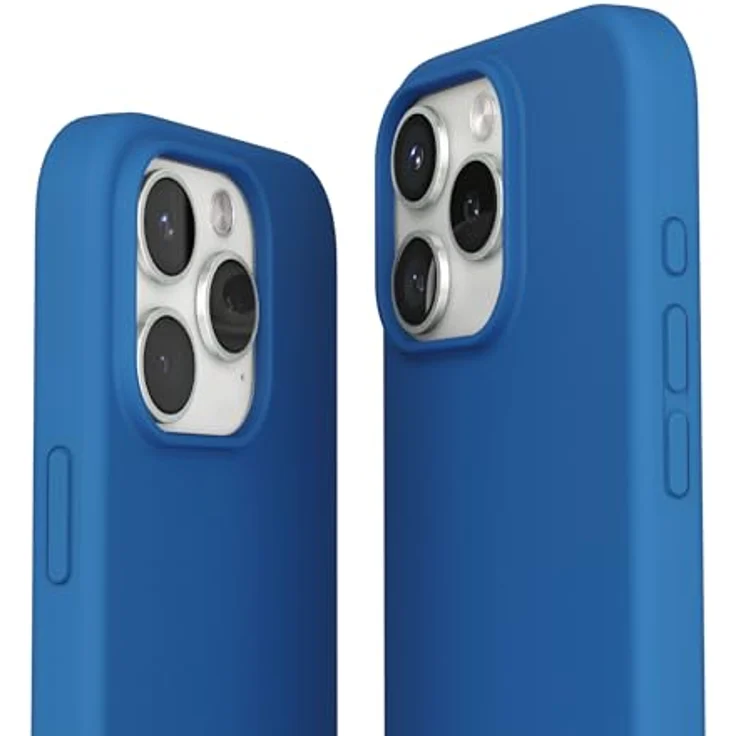 VONMÄHLEN Weiche Silikonhülle für iPhone, Handyhülle aus recycelten Materialien mit Mikrofaserfutter, Mag-Safe-kompatibel und Kamera-Displayschutz – Bild 5