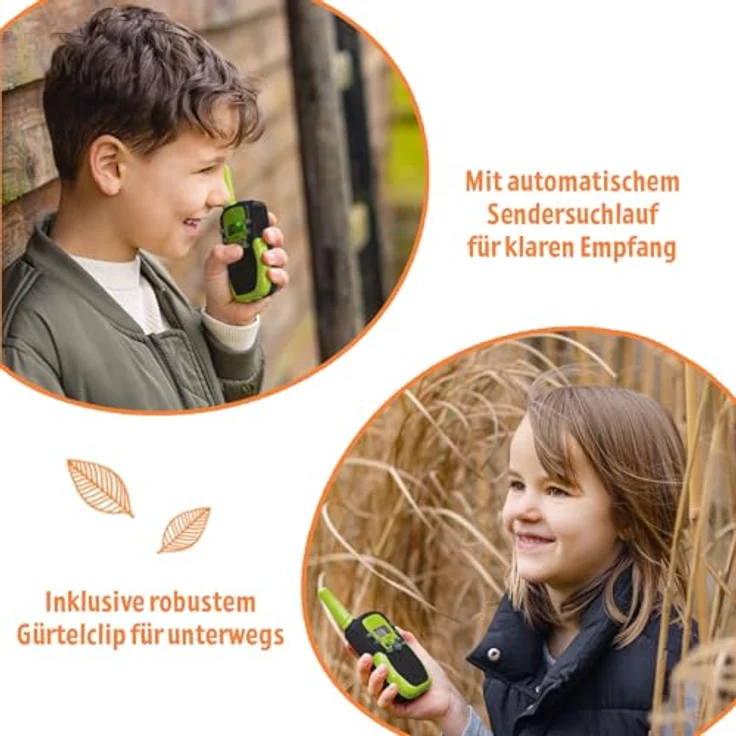 Moses Expedition Natur Walkie-Talkie, unisex Funkgerät für Kinder ab 6 Jahren, 120 g, kompakte Größe 3.9 x 15 x 17 cm – Bild 4