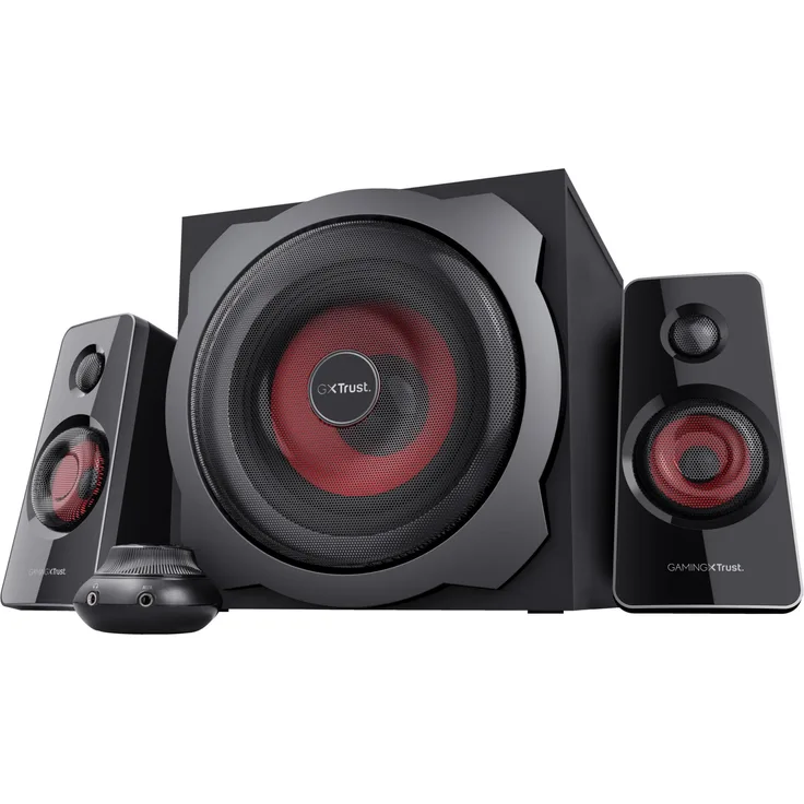 Trust GXT 38 Tytan, 2.1 PC Lautsprecher mit 7 Zoll Subwoofer, schwarz
