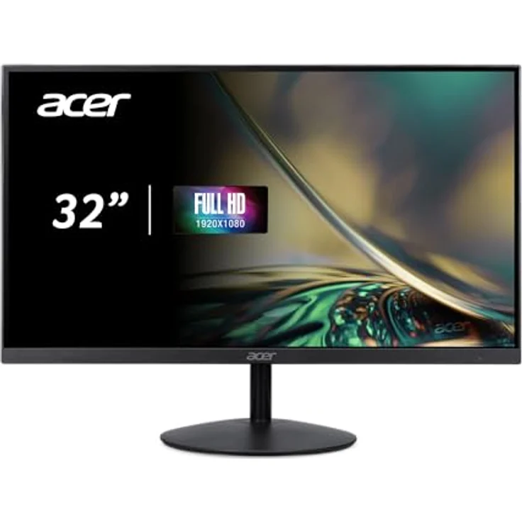 Acer SA322QA Monitor 31,5 Zoll (80 cm Bildschirm) Full HD, IPS, 75Hz, 4ms(GTG), HDMI 1.4, VGA, FreeSync, Zero-Frame-Design – Bild 1