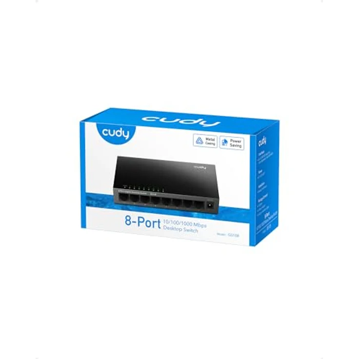 Cudy GS108 Netzwerk Switch Gigabit Ethernet (10/100/1000) Schwarz (8 Ports) – Bild 9