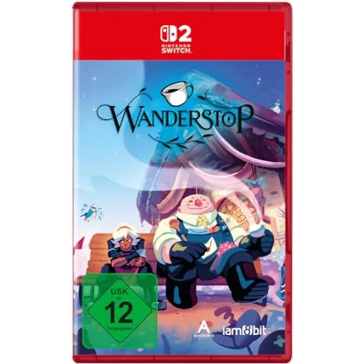 PM STUDIOS Wanderstop - Nintendo Switch 2, erzählerisches Spiel über Tee und Begegnungen, exklusive physische Edition mit doppelseitigem Faltposter und Sticker-Blatt