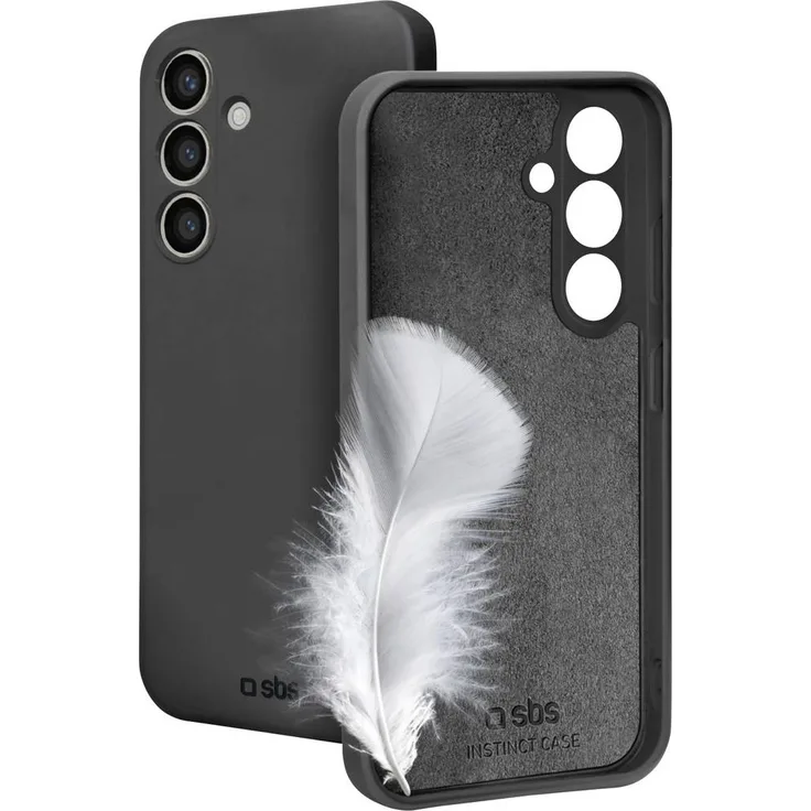sbs mobile Cover für Samsung Galaxy S25+, Schwarz, einfarbig, maximal 6.7" Bildschirmgröße