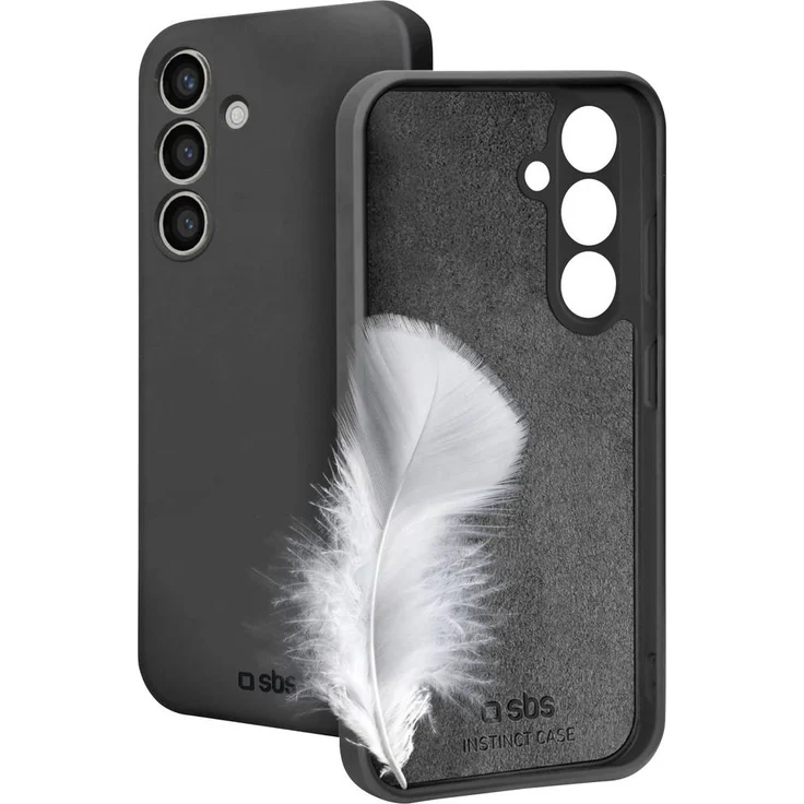 sbs mobile Cover für Samsung Galaxy S25+, Schwarz, einfarbig, maximal 6.7" Bildschirmgröße