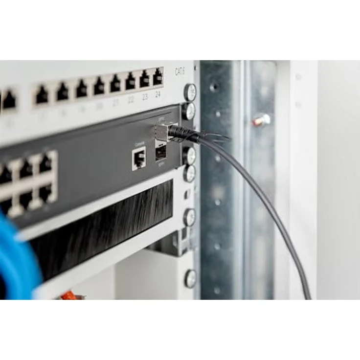 DIGITUS Universal SFP+ DAC-Kabel - 10 Gbit/s - Netzwerkkabel - 5 m - Direct Attach Cable - Direct Attach Copper - AWG24 Twinax - Schwarz – Bild 3