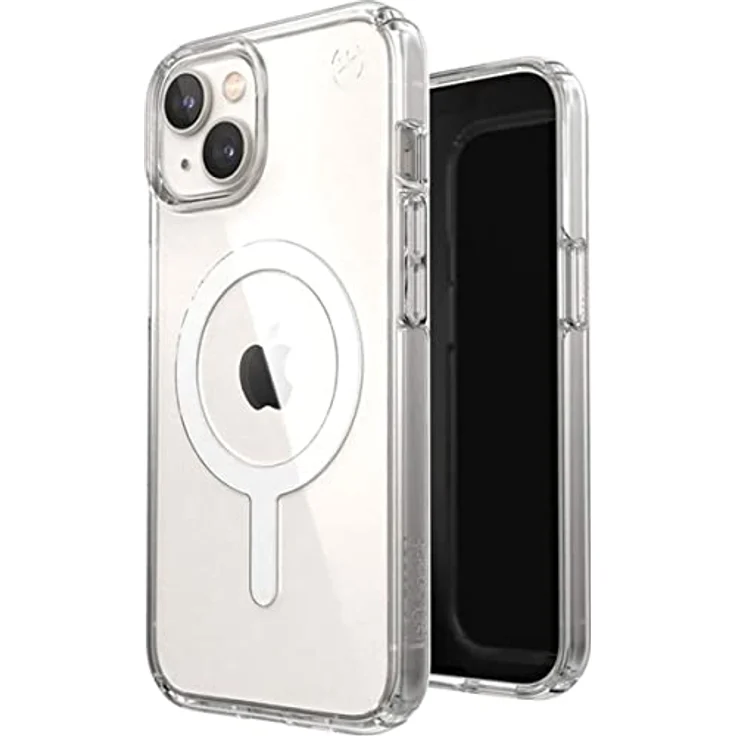 Speck Presidio Perfect-Clear + MagSafe iPhone 14 Plus Hülle (durchsichtig) mit Microban-Beschichtung – Bild 1
