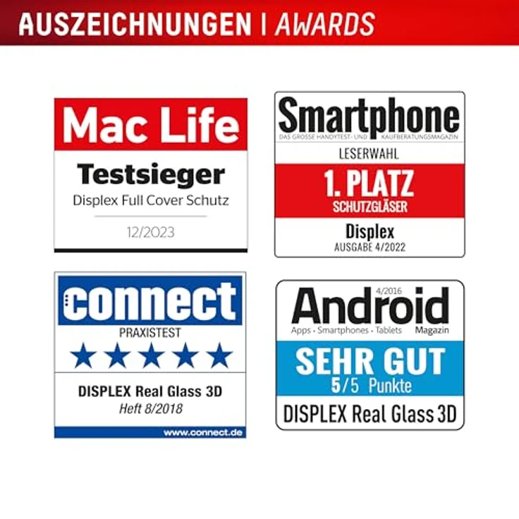 Displex Schutzglas für Samsung Galaxy S24 FE, Tempered Glas, kratzer-resistente Schutzfolie, hüllenfreundlich (Premium Glass Full Cover) – Bild 5