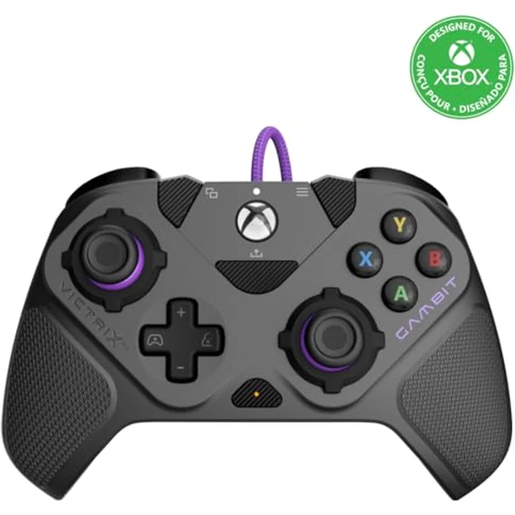 PDP LLC Victrix Gambit Prime Wired Controller für Xbox Series X, 8-mal schnellere Eingabereaktion, anpassbar, schwarz – Bild 1