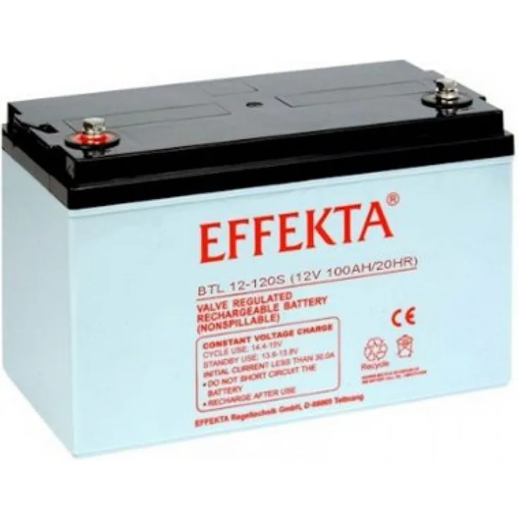 Effekta BTL 12-120 S 12V 120Ah Blei Akku / Blei-Vlies Akku AGM VRLA