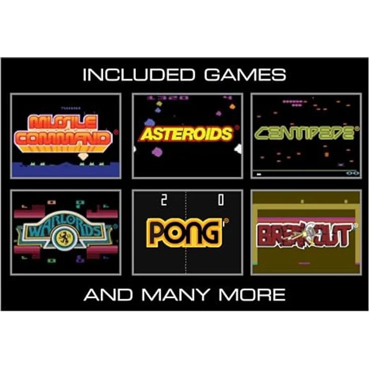 ATARI Pocket Player Pro, tragbare Konsole mit legendären Spielen, schwarz – Bild 8