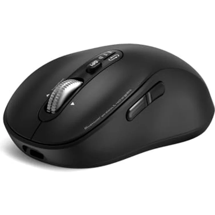 Port Designs MOUSE RECHARGEABLE BLUETOOTH COMBO PRO TYPE C (Kabellos), Maus, Schwarz – Bild 2