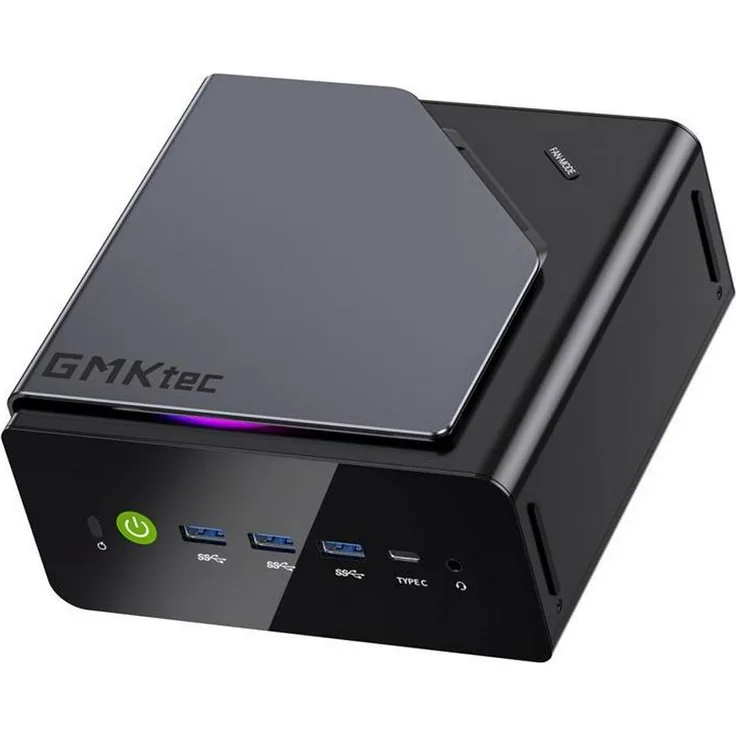 GMKtec K15-16RAM, Mini-PC mit Intel Core Ultra 5 125U, 16GB DDR5, 1TB PCIe 4.0 SSD, Windows 11 Pro, RGB-Hintergrundbeleuchtung