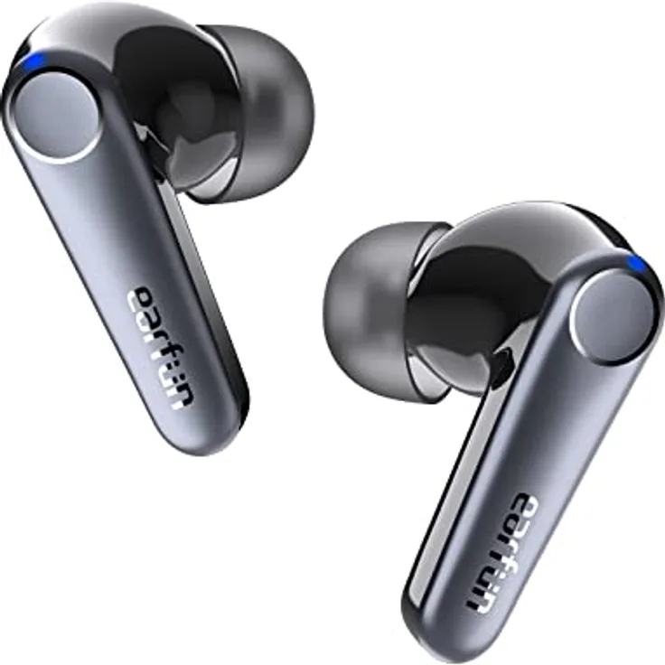 EarFun Air Pro 3 Bluetooth Kopfhörer In Ear, 43dB Hybrid Aktive Noise Cancelling Kopfhörer Kabellos, HiFi Sound Qualcomm aptX Adaptive, 6 Mikrofone CVC 8.0 Anrufe, Multipoint, 45H Akku, App Steuerung