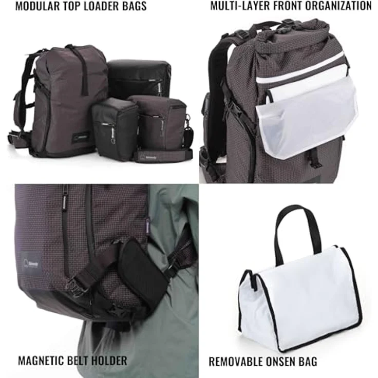 Shimoda Sidecountry 28, Fotorucksack mit 28 l Volumen, schwarz, für DSLR- und spiegellose Kameras, ergonomisch und wasserabweisend – Bild 4