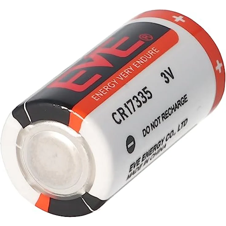 AccuCell EVE CR17335 3V Lithium Batterie, 1500mAh, Größe 2/3A, ca. 17 x 33.5mm – Bild 3