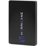 HURRICANE MD25C3 schwarz 250GB 2.5 Zoll Externe tragbare Festplatte USB Type C - Robuste Aluminiumoberfläche, schnelle Datenübertragung