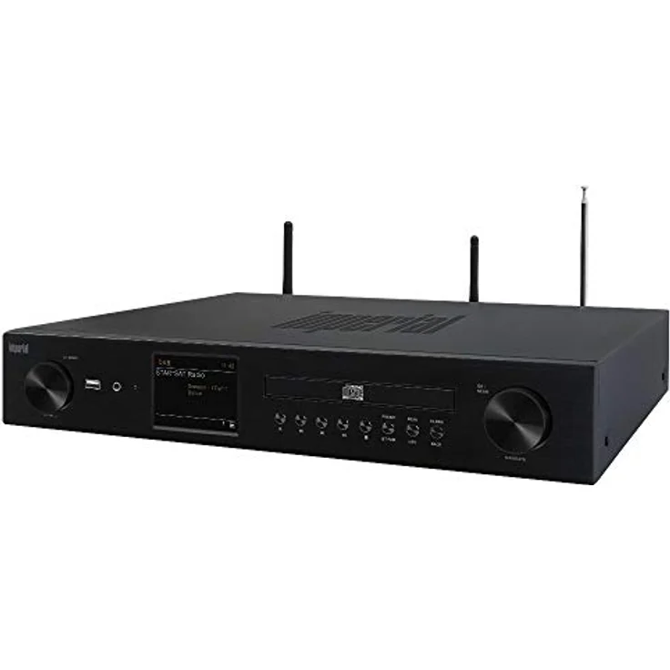 Imperial DABMAN i550 CD HiFi-Verst?rker Internetradio (DAB+/DAB/UKW/WLAN, Bluetooth, Streaming Dienste, CD-Player, Stereo Endstufe, AV Receiver), schwarz, HiFi breite, 22-252-00 – Bild 4
