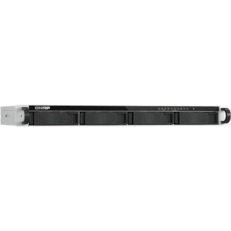 QNAP TS-h765eU-8G | Intel Atom 4-core, 2.5GbE, 1U Hybrid Short-Depth Rackmount NAS, Schwarz – Bild 2