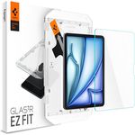 Spigen Glas.tR EZ Fit Schutzglas für iPad Air 6 M2 (2024), 11 Zoll, Kristallklar, 9H Folie, Installationsschablone