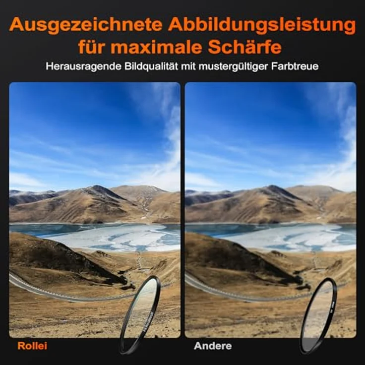 Rollei F:X Pro Ultra UV Rundfilter 77mm, hochwertig beschichtet, bruch- und kratzsicher, geeignet für 150MP und 8K – Bild 9