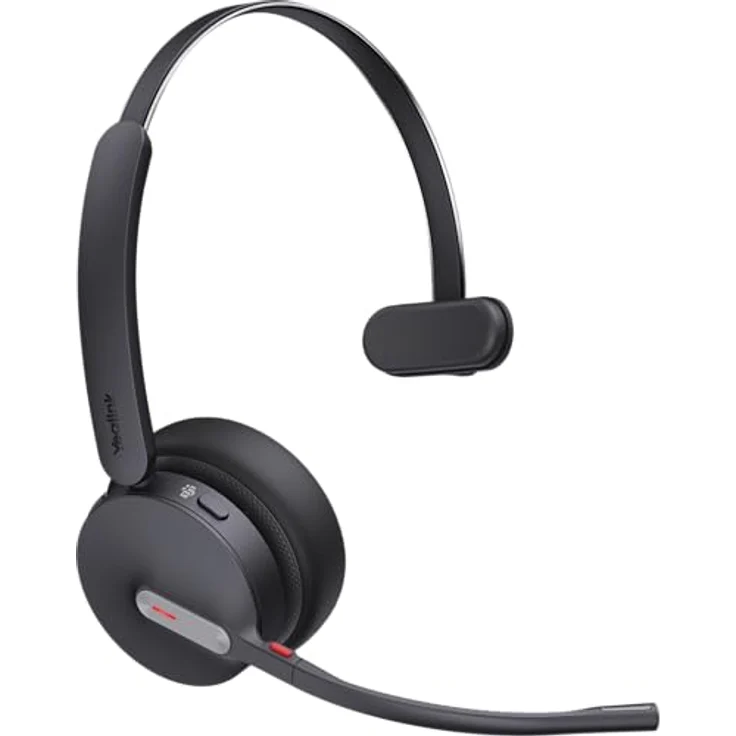 Yealink WH64 Workstation Mono, UC Headset mit DECT & Bluetooth, 32 Stunden Gesprächslaufzeit, kapazitiver Touchscreen 10,16 cm – Bild 2