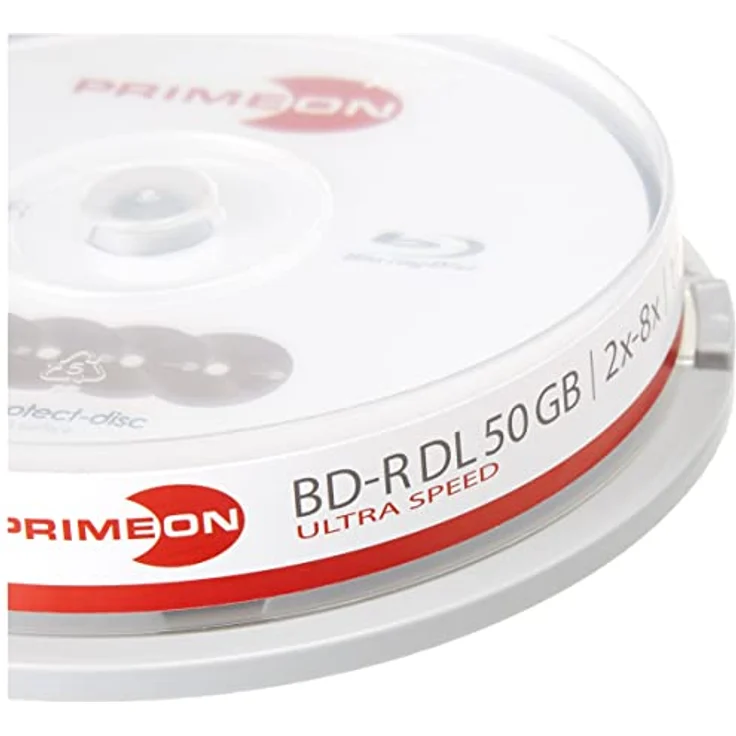 PRIMEON BD-R DL 50GB-2-8x Cakebox (10 Disc), ultra-protect-disc Surface - Preisvergleich – Bild 3