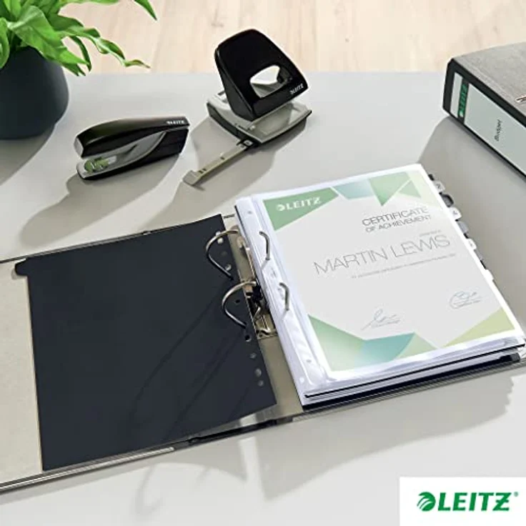 Leitz 1080-50-35 Ordner, A4, breit, Karton, blau – Bild 6